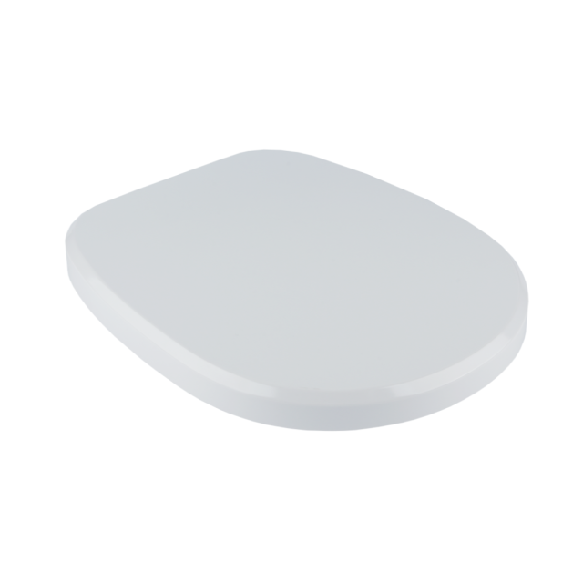 WC-Sitzdeckel in D-Form, glänzend weiß