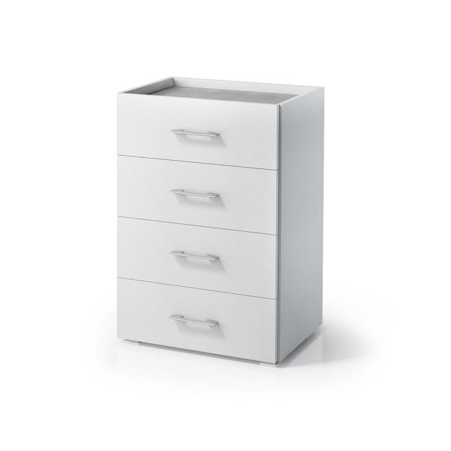 Cassettiera multiuso con vassoio cemento