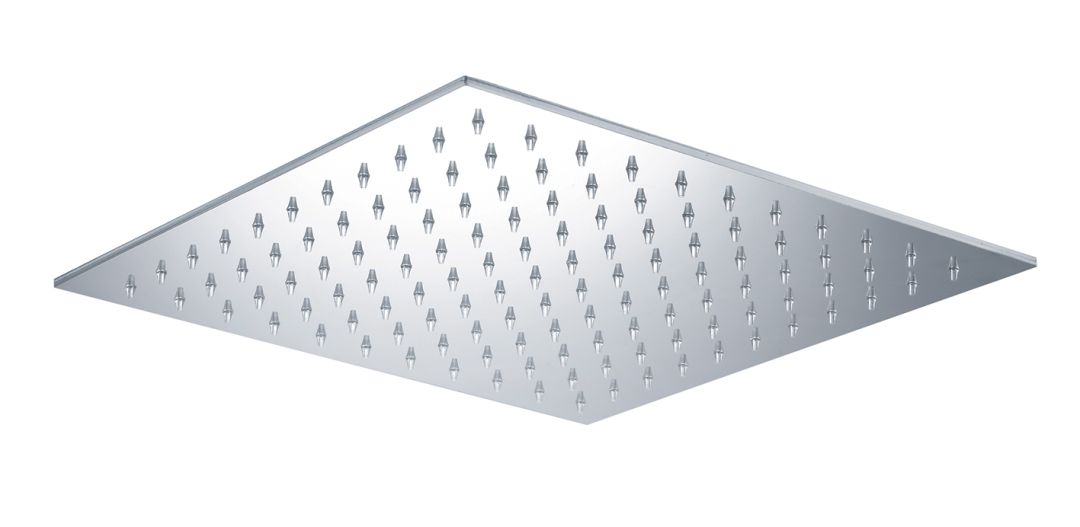 Quadratische Dusch-Kopfbrause 20x20 aus Edelstahl
