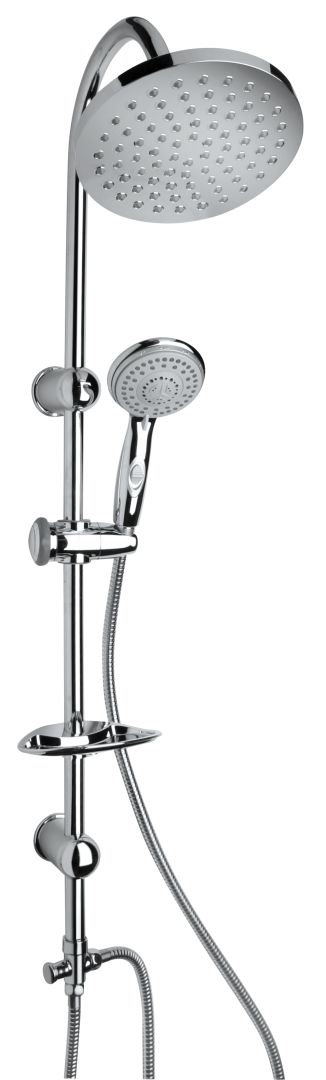 Duschsäule mit mobiler Handbrause und Seifenschale