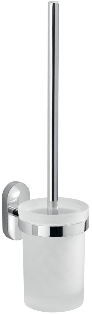 WC-Bürste mit Glasbehälter und Bürstenkopf-Stiel