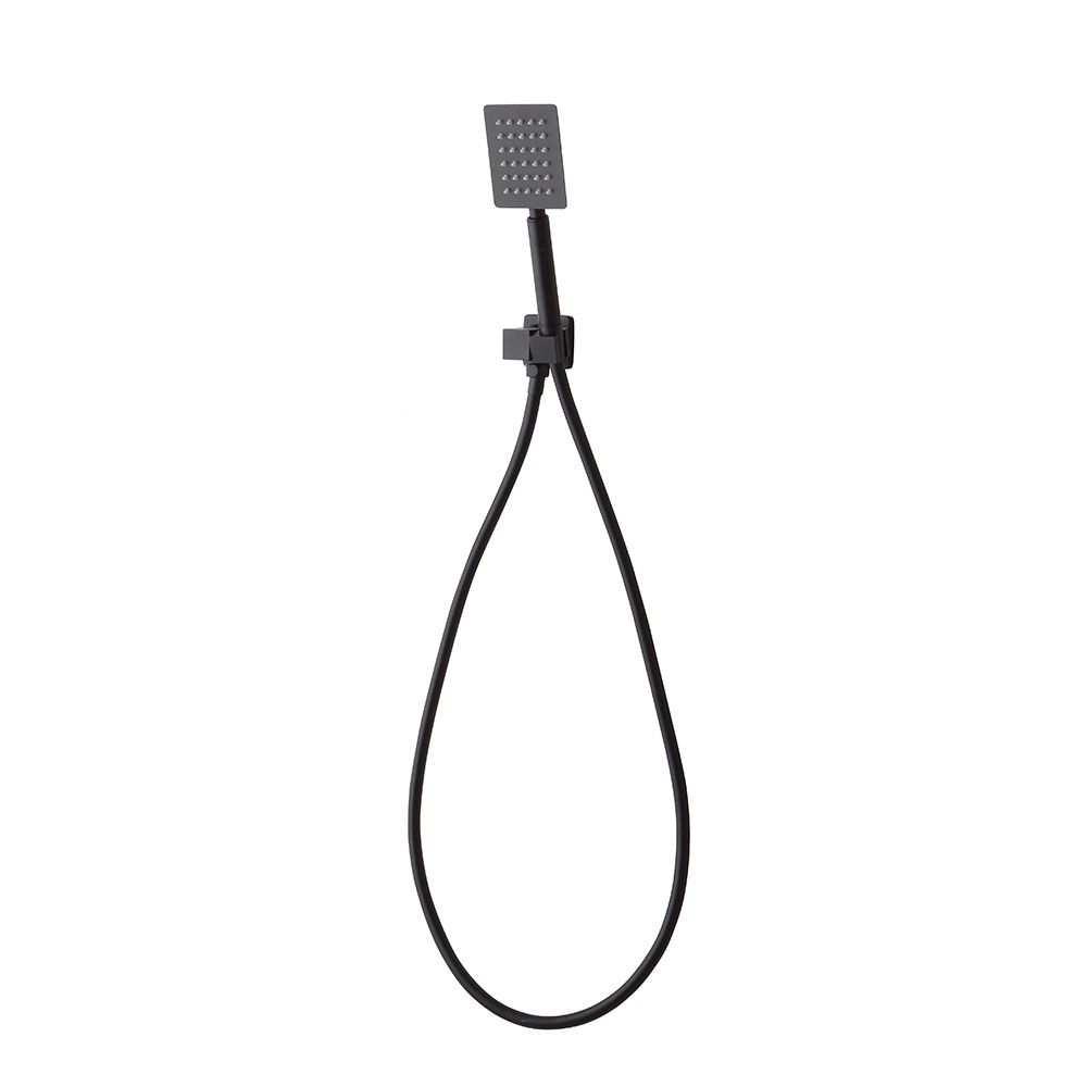 Duschset 3-teilig schwarz matt