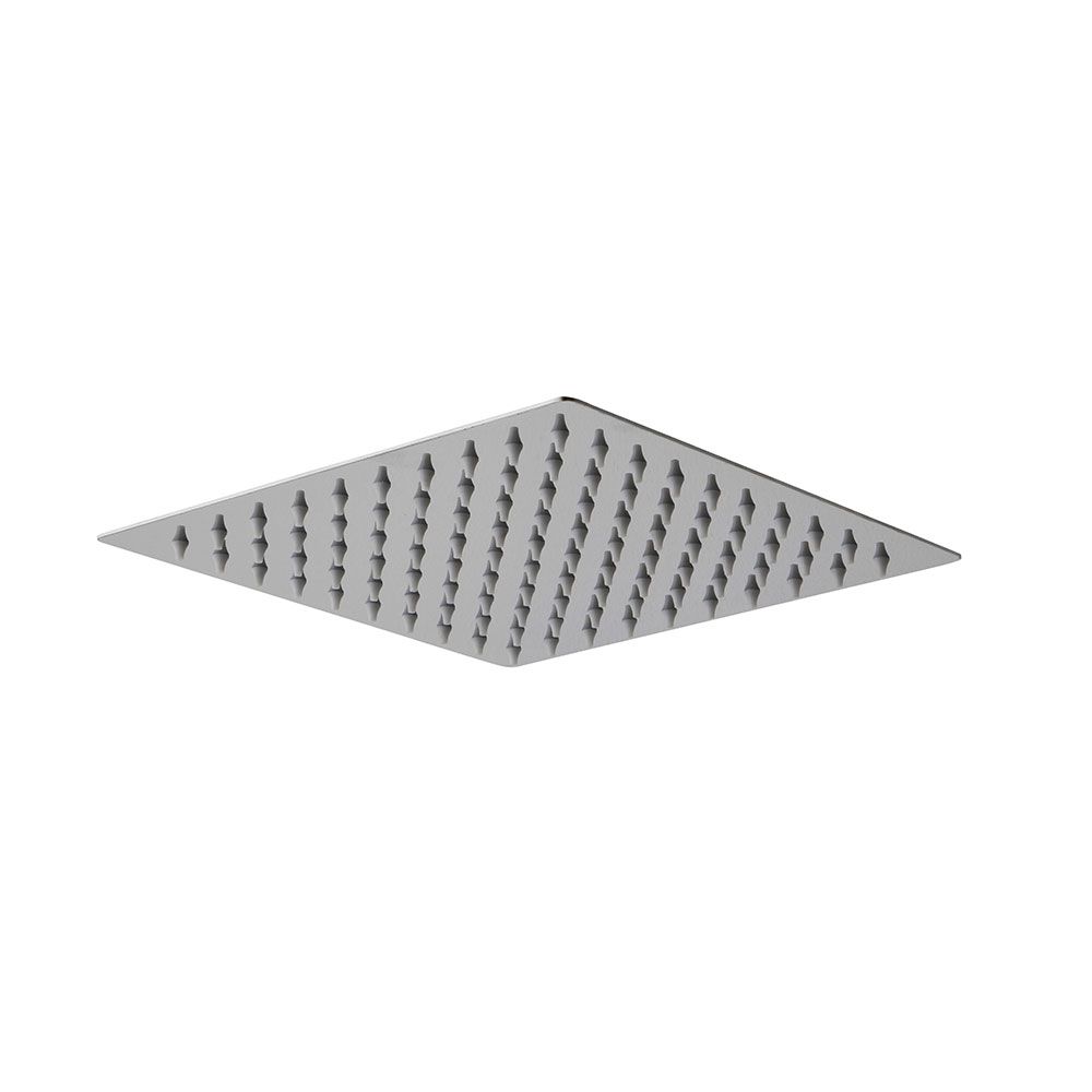 Kopfbrause eckig verchromt