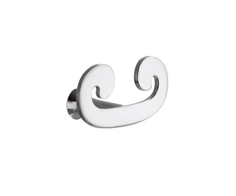 Doppelhaken in Metall für das Badezimmer im Vintage-Stil