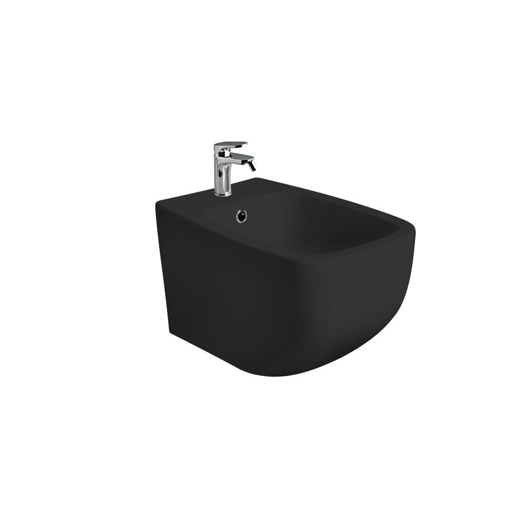 Bidet nero opaco sospeso
