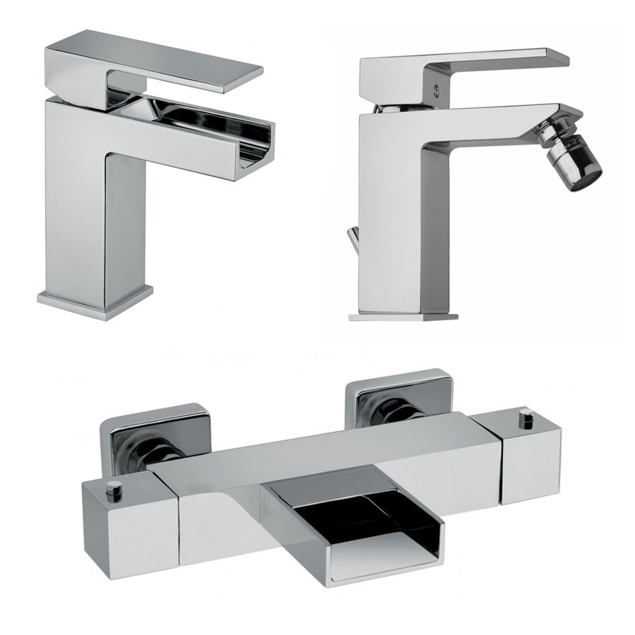 Bad-Armaturen mit Wasserfallstrahl