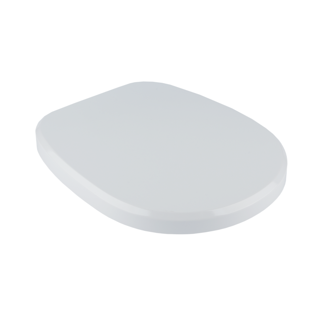 WC-Sitzdeckel in D-Form, glänzend weiß