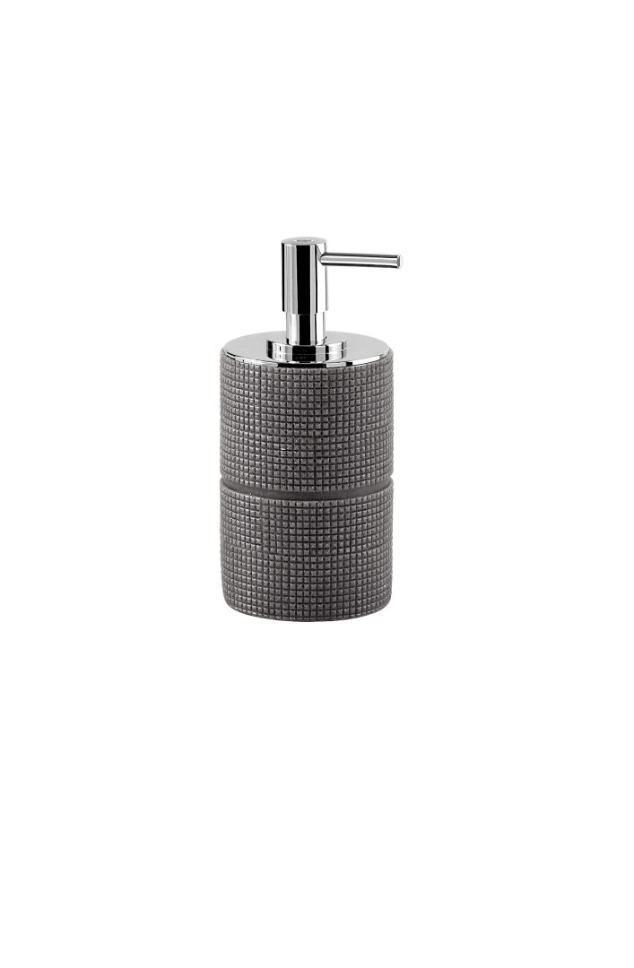 Spender für Flüssigseife aus grauem Harz