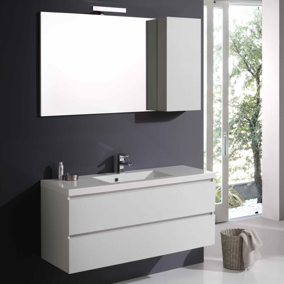 Mobile bagno da 120 cm con pensile