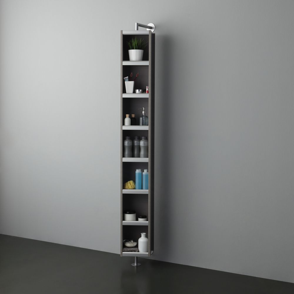 Drehbarer Hochschrank mit offenem Fach