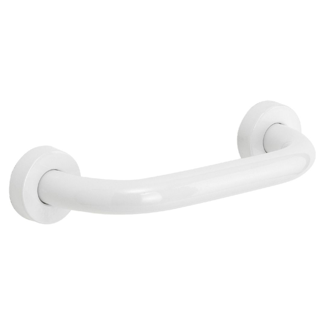Maniglione a muro in acciaio inox bianco 20 cm