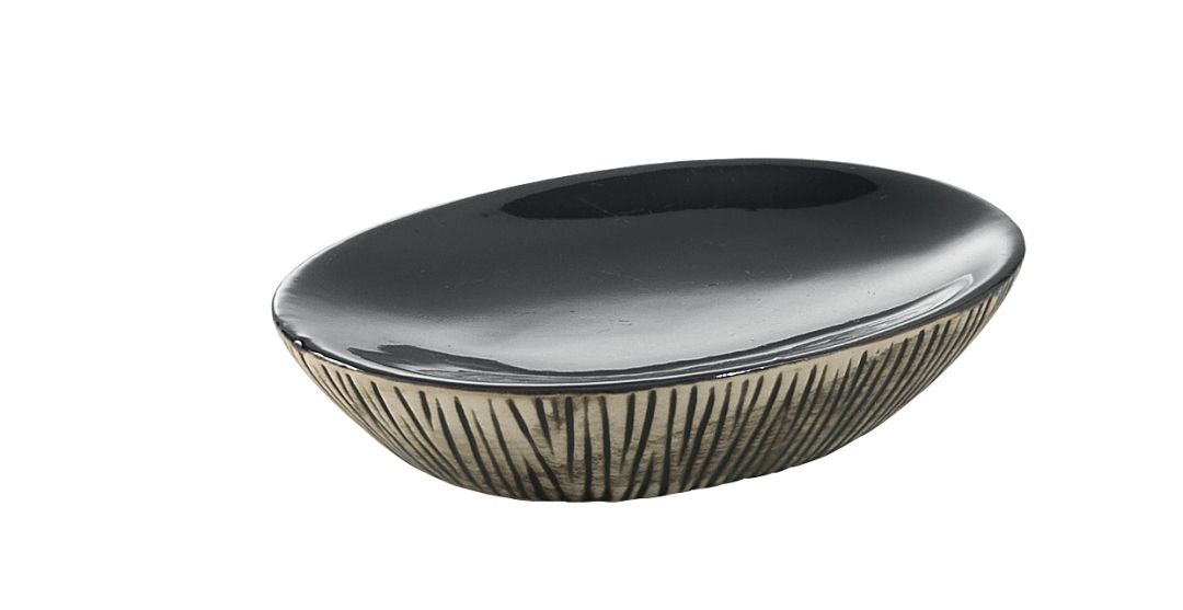 Keramik-Seifenschale für Badezimmer Serie Nambino 