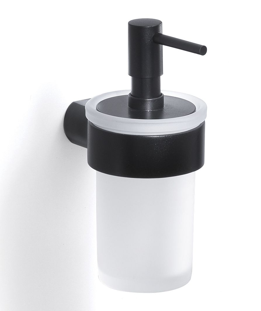 Seifenspender in schwarzer Farbe wandhängend Palazzo