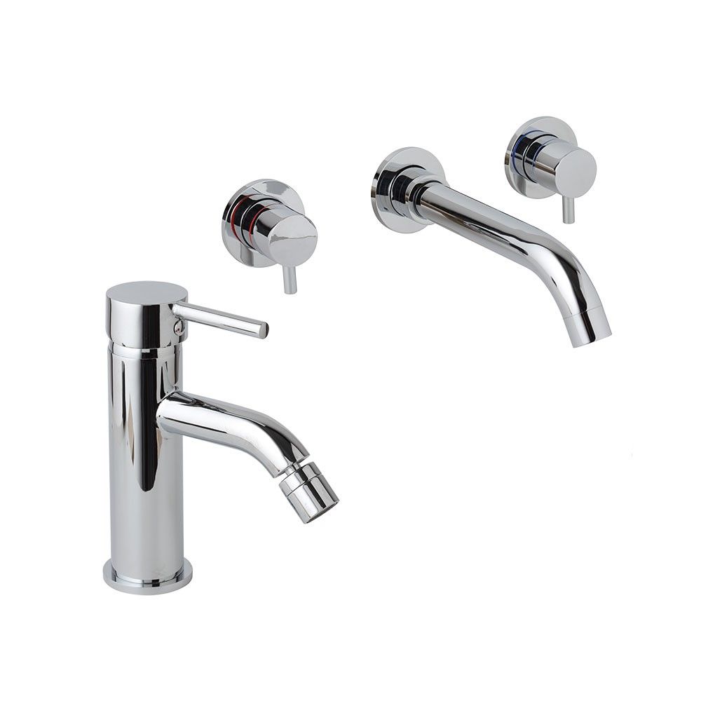 Unterputz-Waschtisch-Mischbatterie und Bidet-Mischbatterie