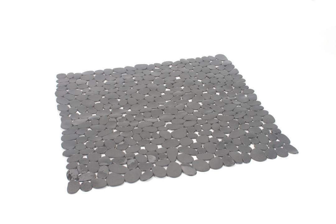 Rutschfeste PVC-Steinoptik-Unterlage.