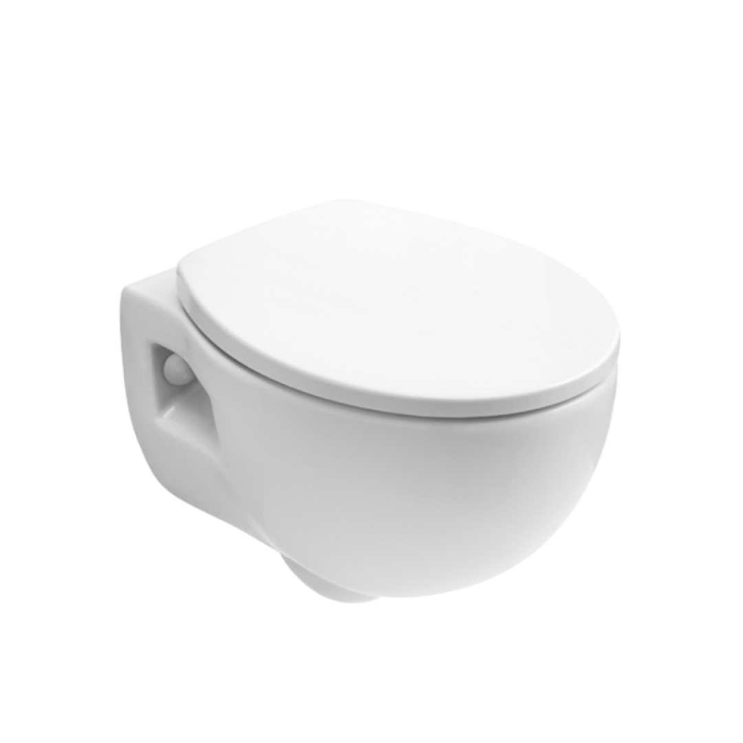 Water sospeso tondo in ceramica bianca