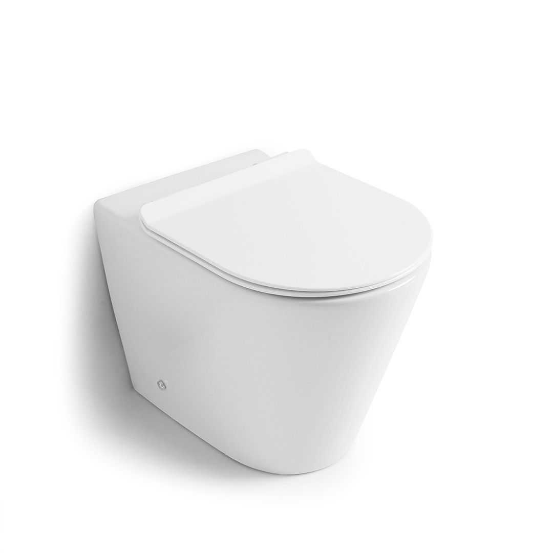 Rmlose Stehtoilette mit Blues-Sitz