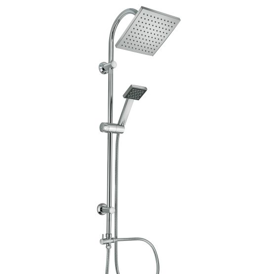 Duschzubehör, System mit quadratischer Kopf- und Handbrause