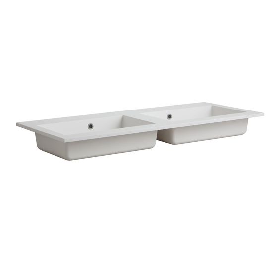 Doppelwaschtischkonsole für Wandhahn Latina 120 cm