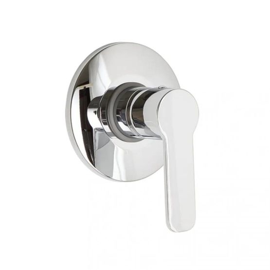 Duscharmatur mit wandmontierter Duscharmatur aus verchromtem Messing Serie Nora