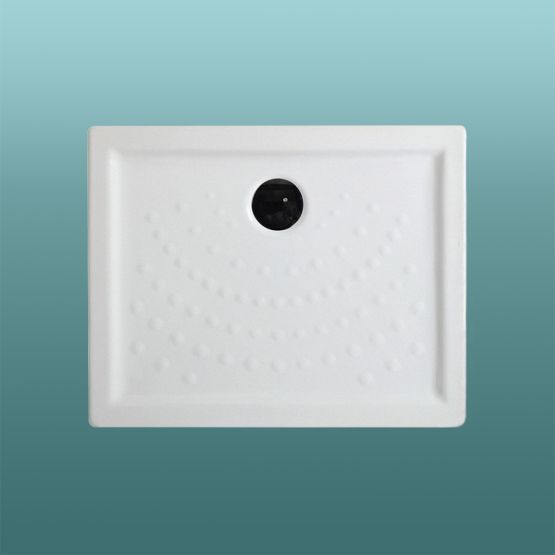 Duschwanne aus weißer Keramik 100x70 Duschwanne aus weißer Keramik 100x70