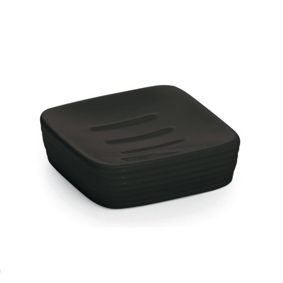 portasapone nero in ceramica