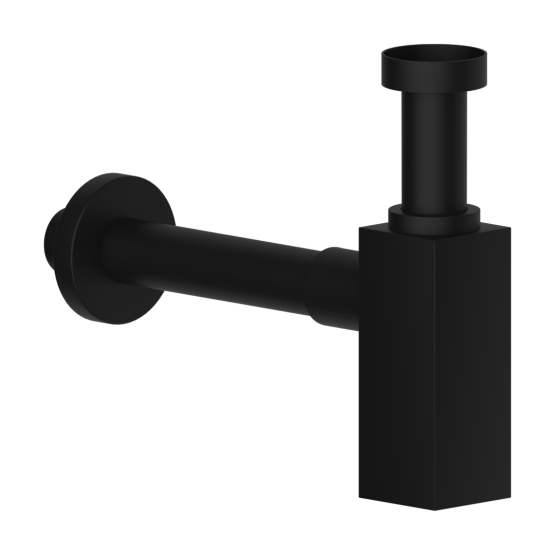Sifone d'arredo nero opaco